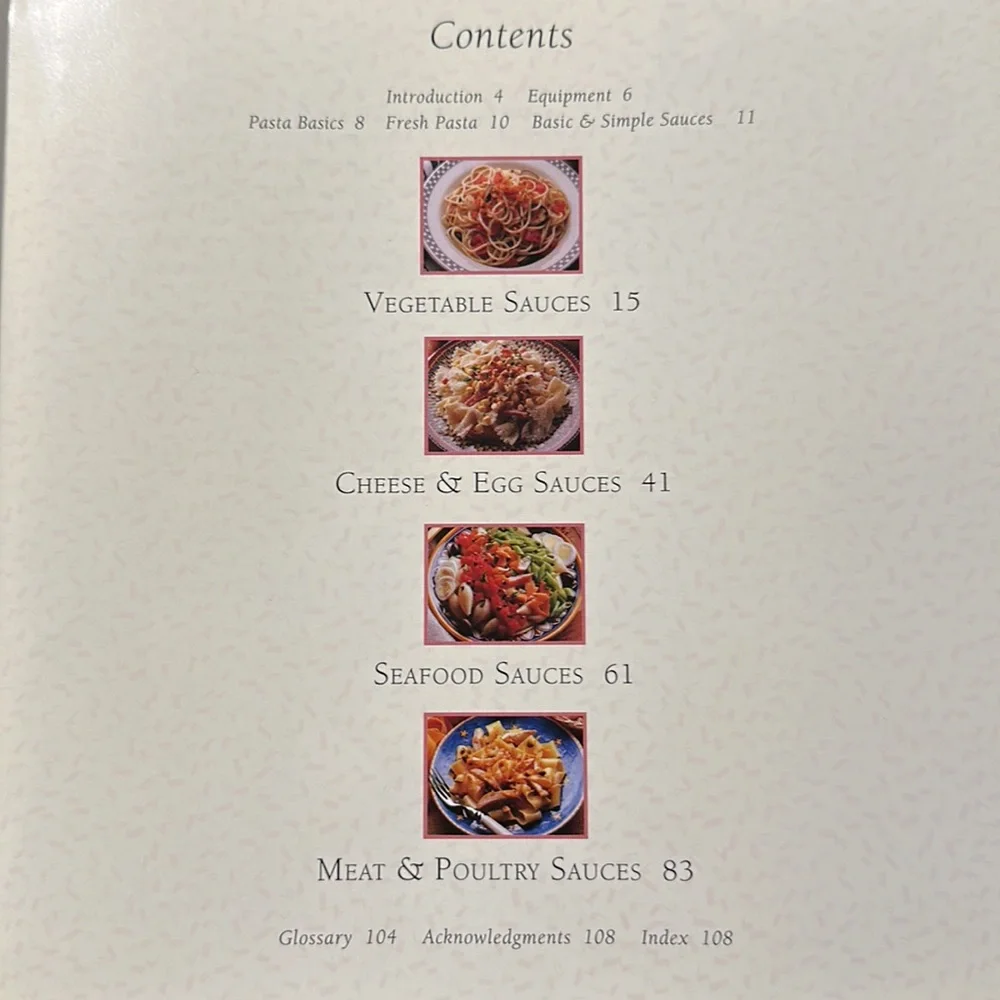 Pasta Sauces by Williams-Sonoma 1994